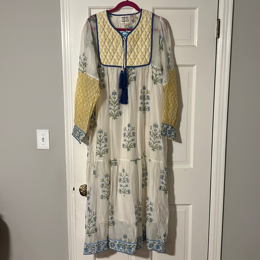 SZ Block Prints L long sleeved maxi dress